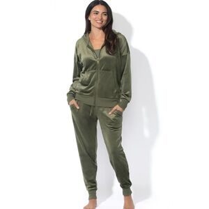 Felina Olive Green Hoodie & Jogger Lounge Set – S – NWT